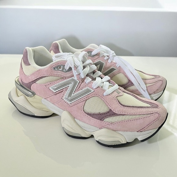 New Balance 9060 Sneaker in Rose Sugar, Angora, & Ice Wine - Picture 9 of 10